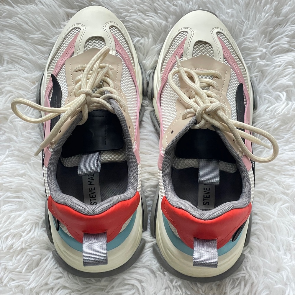 Steve Madden Possession Chunky Platform Lace Up Sneakers - Picture 6 of 8